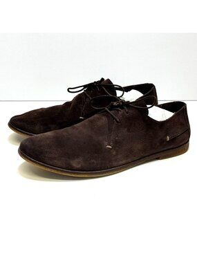 Kickers Suede Leather Oxford Shoes Men's US 11.5 Model 6000 Wear On Outsoles.